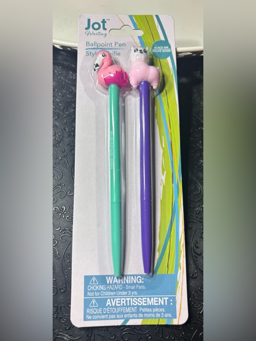 New Pink Flamingo & Llama Ink Pen Set of 2